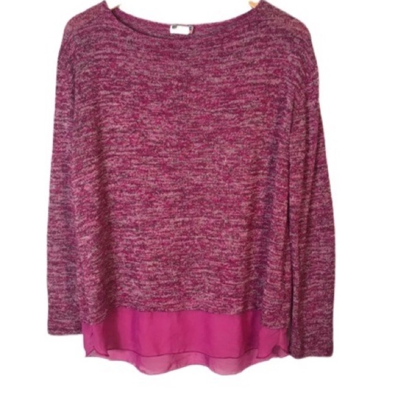 Kut from the Kloth Chiffon Trim Top - Picture 1 of 7